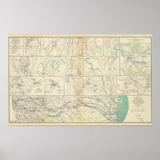 Atlanta-Savannah-März Poster (Vorne)