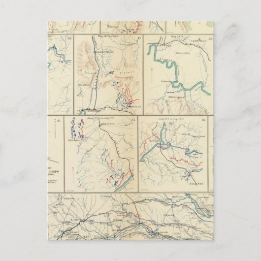 Atlanta-Savannah-März Postkarte (Vorderseite)