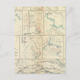 Atlanta-Savannah-März Postkarte