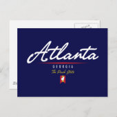 Atlanta Script Postkarte (Vorne/Hinten)