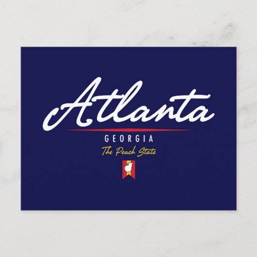 Atlanta Script Postkarte (Vorderseite)
