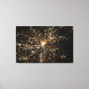 Atlanta Shines at Night Leinwanddruck