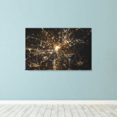 Atlanta Shines at Night Leinwanddruck (Insitu (Holzboden))