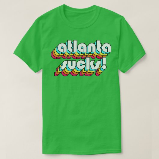 Atlanta Sind zum Kotzen Funny Atlanta GA Design T-Shirt (Design vorne)