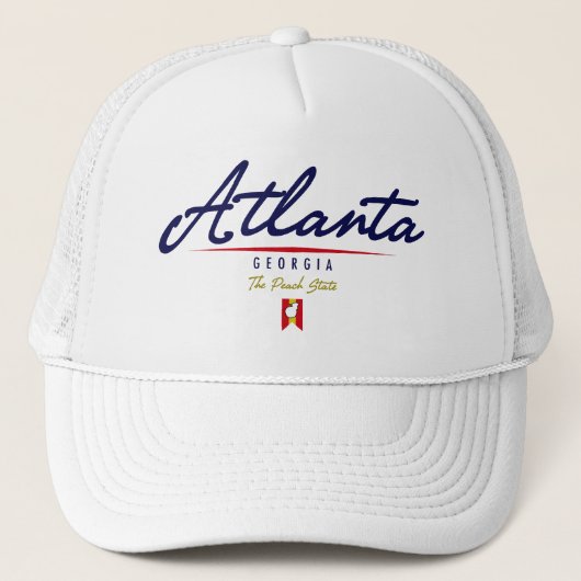 Atlanta-Skript Truckerkappe (Vorderseite)