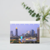 Atlanta Skyline (1) Postkarte (Stehend Vorderseite)