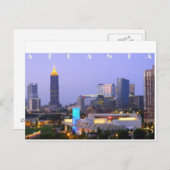 Atlanta Skyline (1) Postkarte (Vorne/Hinten)