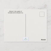 Atlanta Skyline bei Nacht Postkarte (Rückseite)