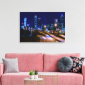 Atlanta Skyline bei Night Canvas Print Leinwanddruck (Insitu (Wohnzimmer))