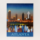 Atlanta Skyline by Night mit Reflections Jigsaw P Puzzle (Vertikal)