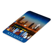 Atlanta Skyline by Night with Reflections Magnet (Linke Seite)