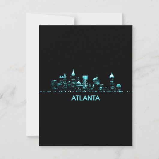 Atlanta-Skyline Dankeskarte (Vorderseite)
