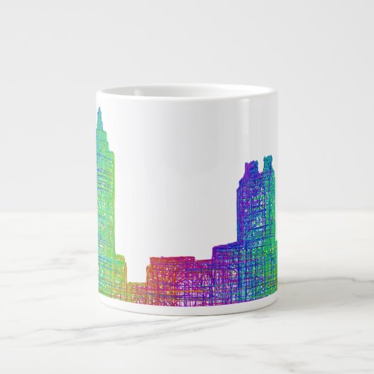 Atlanta-Skyline Jumbo-Tasse (Vorderseite)