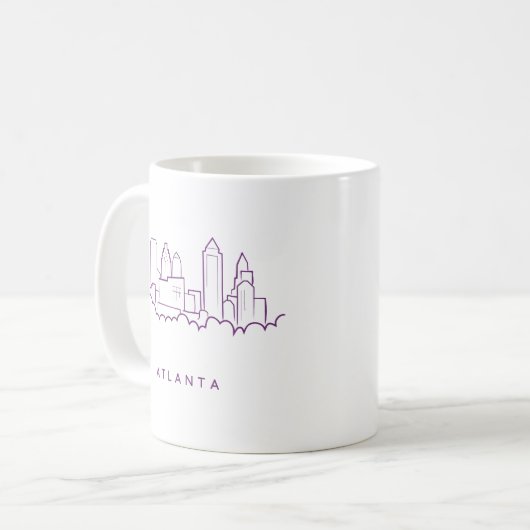 Atlanta-Skyline Kaffeetasse (Vorderseite Links)