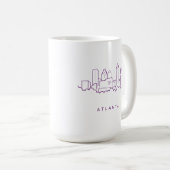 Atlanta-Skyline Kaffeetasse (VorderseiteRechts)