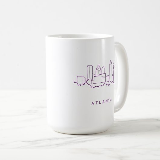 Atlanta-Skyline Kaffeetasse (VorderseiteRechts)