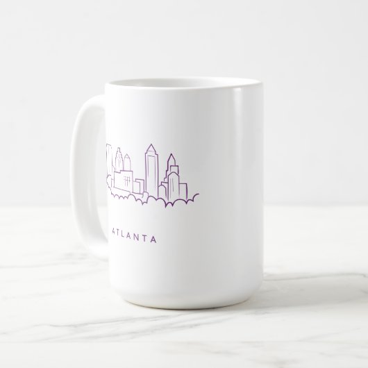 Atlanta-Skyline Kaffeetasse (Vorderseite Links)