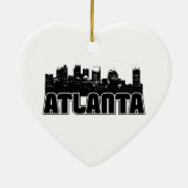 Atlanta-Skyline Keramik Ornament (Hinten)