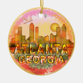 Atlanta Skyline Keramikornament (Vorne)