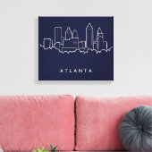 Atlanta Skyline Leinwanddruck (Insitu (Wohnzimmer))