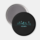 Atlanta Skyline Magnet (Vorderseite/Rückseite)