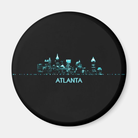 Atlanta Skyline Magnet (Vorne)