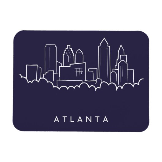 Atlanta Skyline Magnet (Horizontal)