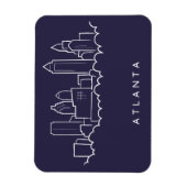 Atlanta Skyline Magnet (Vertikal)