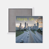 Atlanta Skyline Magnet (Vorderseite/Rückseite)