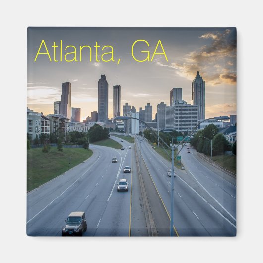 Atlanta Skyline Magnet (Vorne)