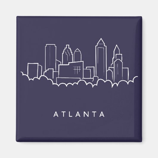 Atlanta Skyline Magnet (Vorne)