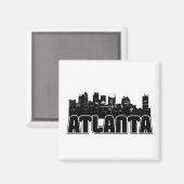 Atlanta Skyline Magnet (Vorderseite/Rückseite)