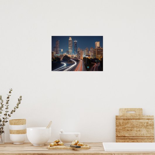 Atlanta SkyLine Poster (Küche)