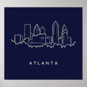 Atlanta Skyline Poster (Vorne)