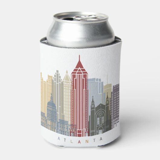Atlanta skyline poster dosenkühler (Kanne Vorderseite)