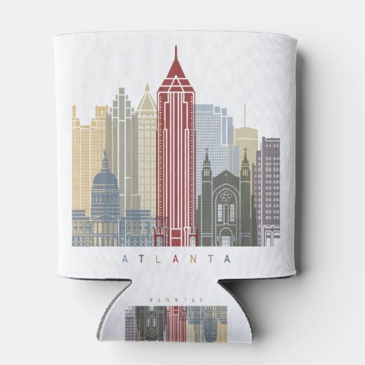 Atlanta skyline poster dosenkühler (Rückseite)