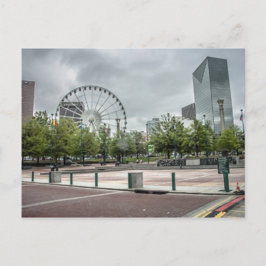 Atlanta Skyline Postkarte (Vorderseite)