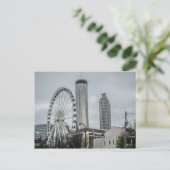 Atlanta Skyline Postkarte (Stehend Vorderseite)