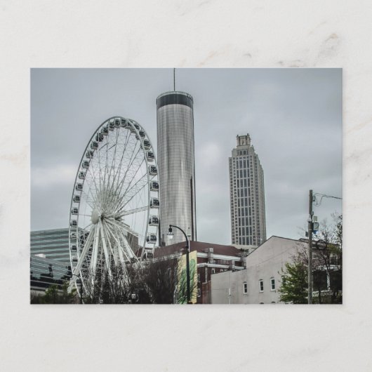 Atlanta Skyline Postkarte (Vorderseite)