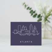 Atlanta-Skyline Postkarte (Stehend Vorderseite)