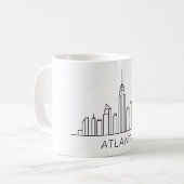 Atlanta Skyline - Stadtbild Kaffeetasse (Vorderseite Links)