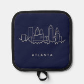 Atlanta Skyline Topflappen (Vorderseite)