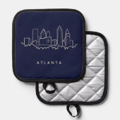 Atlanta Skyline Topflappen (Vorderseite/Rückseite)