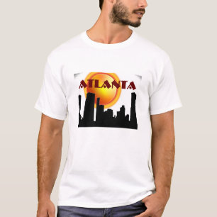 Atlanta-Skyline und -sonnenschein T-Shirt