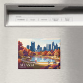 Atlanta Skyline USA Magnet (In Situ (Geschirrspüler))