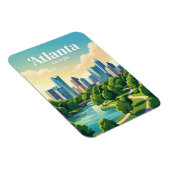 Atlanta Skyline USA Magnet (Rechte Seite)