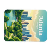 Atlanta Skyline USA Magnet (Horizontal)