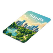 Atlanta Skyline USA Magnet (Linke Seite)
