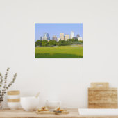 Atlanta Skyline von Piedmont Park Poster (Küche)