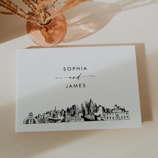 Atlanta Skyline Wedding Guest Book Gästebuch